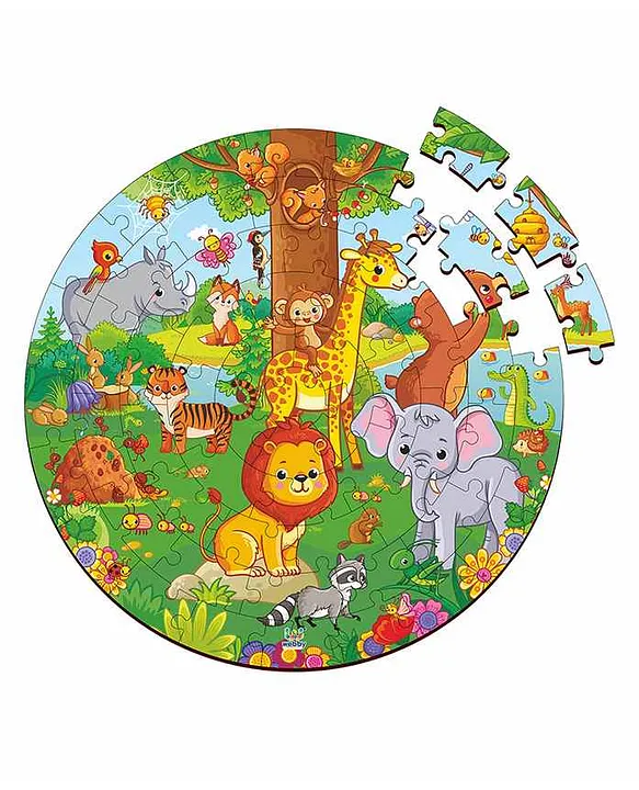 Wooden Jungle Jigsaw Puzzle 60 Pieces