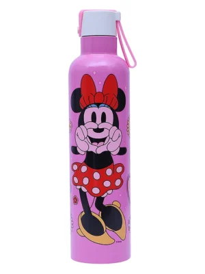Minnie Stainless Steel Double Walled Mizu Water Bottle Pink 750 ml Steel Water Bottle