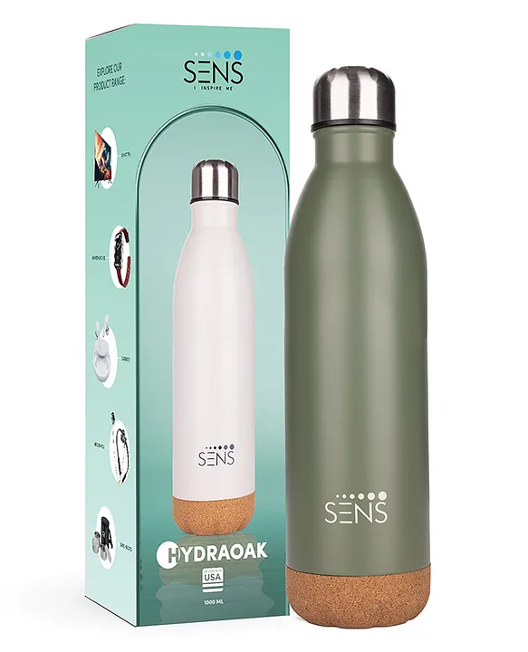 Hydra Oak Water Bottle Forest Ook Green 1000 ml