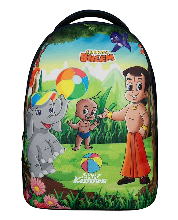 Smily Kiddos Licensed Chhota Bheem Junior Backpack 2 Blue 16 Inch