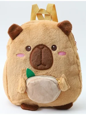Fab N Funky Play Nation Bear Soft Toy Bag1 Main Compartment 1 PocketLong lasting and Durable Zippers For School Travel and OutdoorsBrown 12inches