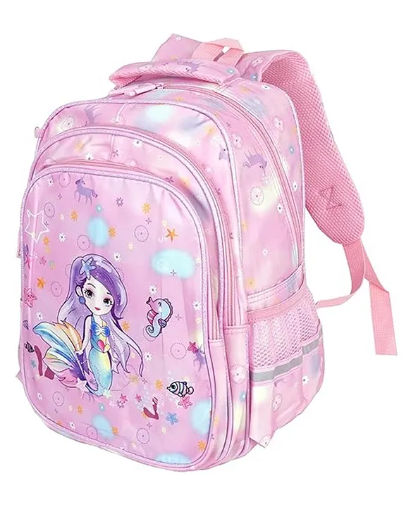 Storite Magical Mermaid Backpack for Kids Girls Sturdy and WaterResistant Ideal Backpack Young Boys and Girls Great for Birthdays Pink 14 Inch
