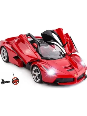 FUNVERSE Remote Controlled Racing Car for Kids Super Racing Sports for Kids High Speed Toy Vehicle for Kids Motor Rc Chargeable Cars for Kids Red