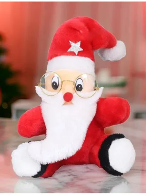 Santa Claus Soft Stuffed Plush Toy for Kids Boys & Girls Christmas Special (Color: Red Height 20 cm)