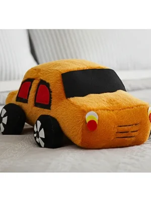 Car Soft Stuffed Plush Toy for Kids Boys & Girls (Color: Orange Length 30 cm)
