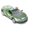 KIDS FUN Toys 1:32 DieCast Army Car with Pull Back Olive Green