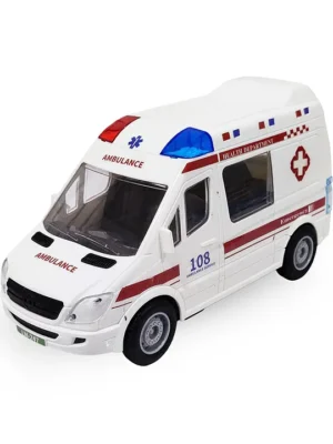 FunBlast Pull Back Ambulance Vehicle Toy for Kids