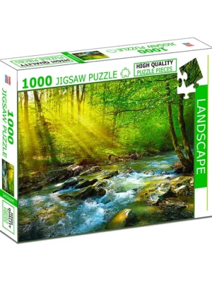 Hello Friends Landscape 1000Piece Jigsaw Puzzles for Kids and Childrens Realistic illustration Challenging Brain Booster Gifts Fun and Creative Fun Game Ages 9+ (1000 Pcs)