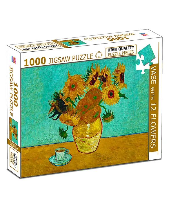Hello Friends Vases of 12 Flowers Jigsaw Puzzles 1000Piece for Kids and Childrens Educational Challeging Brain Booster Gifts Fun and Creative Game All Country Name with Capitals Ages 9+ (1000 Pcs)