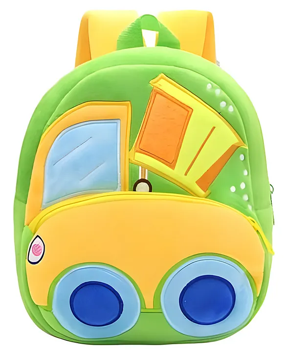 Delicado Premium Quality Soft design Dump truck design school Bag for Kids 14 Inches