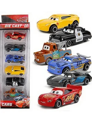 NEGOCIO Free Wheel Diecast Metal Toy Hot Wheels Car Pack Of 6 Multicolor