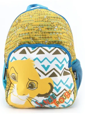 Disney Lion King Printed Backpack Yellow Height 12 Inches