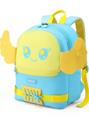 American Tourister Yoodle 4.0 BP 2 Compartments 11.5 Ltrs Backpack with Bird Print Sky Blue (Age 18 Months to 3 Years) Height 12.20 Inches