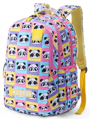 American Tourister OLLIE 4.0 XL Backpack with Panda Print Pink Height 19 Inches