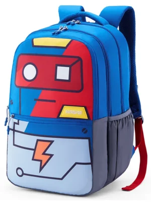 American Tourister TOODLE 4.0XXL BP ROBO 35 L Backpack Blue (Age 10 to 12 Years) Height 19 Inches