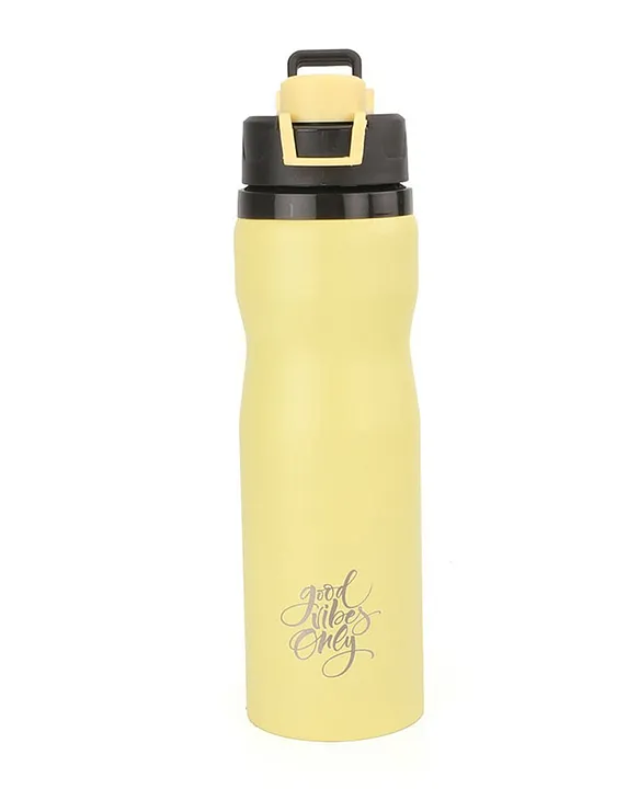 304 Stainless Steel FlipTop Cap Bottle 710ml Yellow