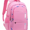 SYGA Kids Backpack Lightweight LargeCapacity & Stylish and Functional for Primary and Junior High School Students (Pink)Height 18 Inch