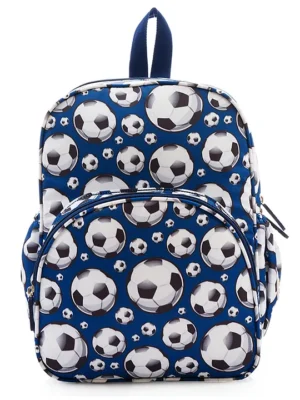 Baby of Mine Preschool Football Print School Bag for Kids (36 Years) Trendy Backpack for Boys & Girls Ideal for Preschool Nursery Kindergarten School Picnic and Travel 13Inch 15L