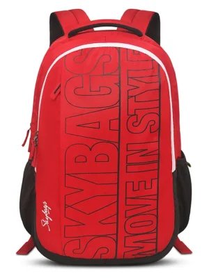 Skybags Graf Plus Backpack with Laptop Compartment Red Height 19 Inches
