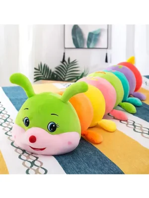 Plushy Cart Caterpillar Soft Toy Multicolor Length 60 cm
