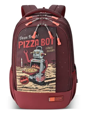 Gear Fiction 2 Backpack 19"/39L Large Water Resistant School Bag/Casual Backpack/Daypack/Travel Backpack/Kids Bag for Boys/Girls (MaroonOrange)