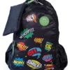 Faber Castell School Backpack with Text Print Black Height 16 Inches