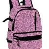 FunBlast Large Capacity Printed Backpack for School & College Students Pink Height 17 Inch
