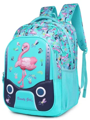 Beauty Girls by Hotshot Jungle Pack_16343d Designschool Bagtution Bagwater Resistantkids Bagfor Girls30 Liters School Bag for Girls Height 17.5 Inches