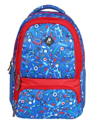 MIKE BAGS Mike Bags Laren 23L Laptop Backpack T Blue & Red Height 19 Inches