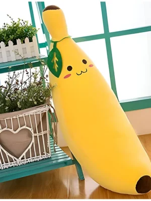 Banana Soft Stuffed Plush Toy for Kids Boys & Girls Birthday Gifts Home Decor (Color: Yellow Size: 45 cm)
