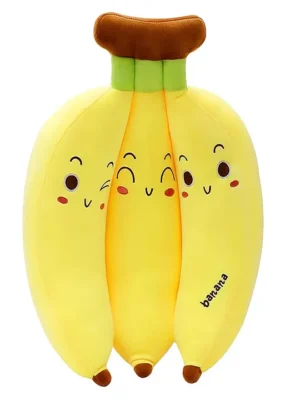 Banana Soft Stuffed Plush Toy for Kids Boys & Girls Birthday Gifts (Color: Yellow Size: 28 cm)
