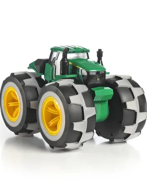 Play Nation Big Wheels Battery Operated Monster Farmer Tractor Green LED Lights in Tyres Engine Start & Revving Sound on Movement Indoor and Outdoor