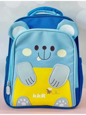 YAMAMA School Bags Cute Honey Bear Theme Backpack For Kids With Adjustable Straps Premium Design Bag For Kids Best For School Picnic Holidays Height 12 Inches