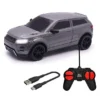 Wembley Toys Radio Control Car with Rechargeable Remote 1:24 Scale Grey & Black