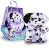 Dalmatian Soft Toy with Swaddle Bag & Music Black & White Height 21.5 cm
