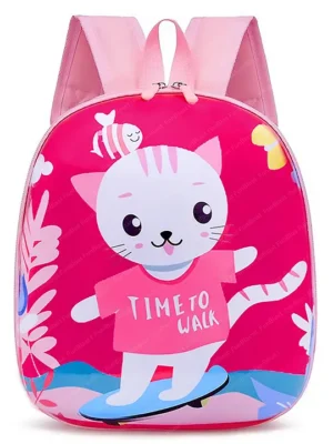 FunBlast Cartoon Theme Small Picnic Lightweight Backpack Kids Height 11 Inches