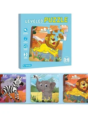 Happy Hues Animal Theme 3 in 1Magnetic Storys Jigsaw Puzzles for Kids121620 Piece Storys Puzzles for ToddlersTravel Games Preschool Educational Toys 48 Pieces Multicolor