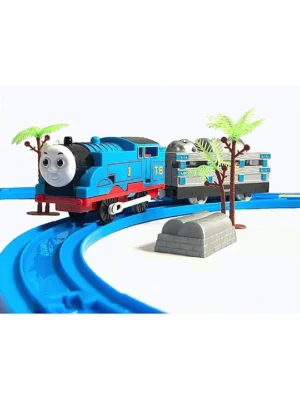 ADKD Thomas Toy Train Track Set with Sound & Flashing Lights Multicolor