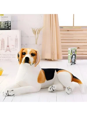 Beagle Dog Soft Stuffed Plush Animal Toy for Kids Boys & Girls Birthday Gifts (Color: Brown & White Size: 70 cm)
