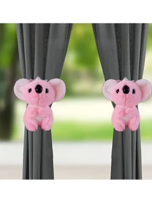 2 Pcs Koala Bear Soft Stuffed Plush Animal Hanging Toy For Kids Boys & Girls Home Decoration (Size: 20 cm Color: Pink)