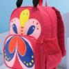Luv Lap Backpack With Butterfly Print Pink Height 12.2 Inches