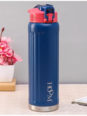 Hoom Stainless Steel Vacuum Sipper Bottle 750 ml Blue