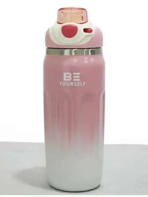 Insulated BPA Free leakproof hot and cold bottle for school college office and travelling Water Bottle 2404Pink 500ml