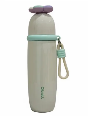 Insulated BPA Free leakproof hot and cold bottle for school college office and travelling Water Bottle 046Cream 480ml