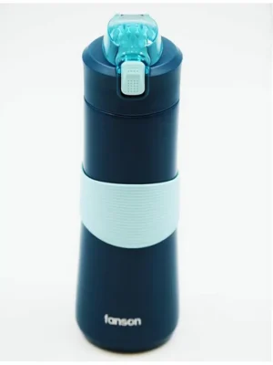Insulated BPA Free leakproof hot and cold bottle for school college office and travelling Water Bottle 1464Blue 500ml