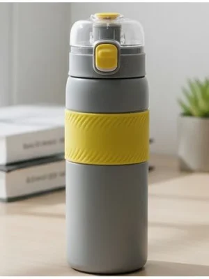 Insulated BPA Free leakproof hot and cold bottle for school college office and travelling Water Bottle 193Grey 550ml