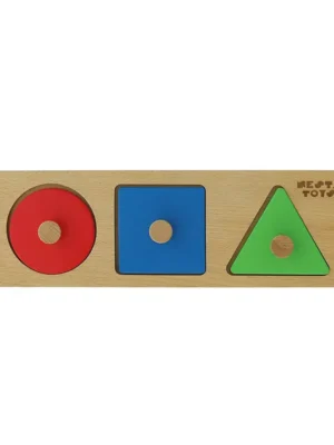 Nesta toys Montessori Wooden Shapes Jumbo Knob Puzzles