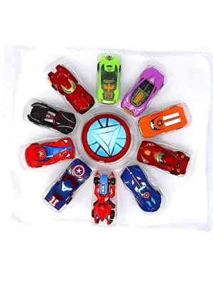 NEGOCIO Avengers Super Hero Metal Die Cast Cars Set for kids PACK OF 1 COLOR MAY VARY