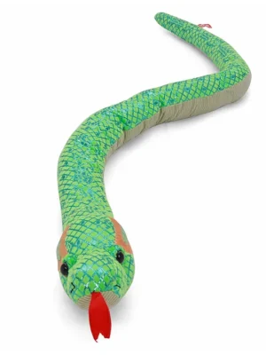 Foilkins Snake Anaconda Soft Toy Green Length 135 cm