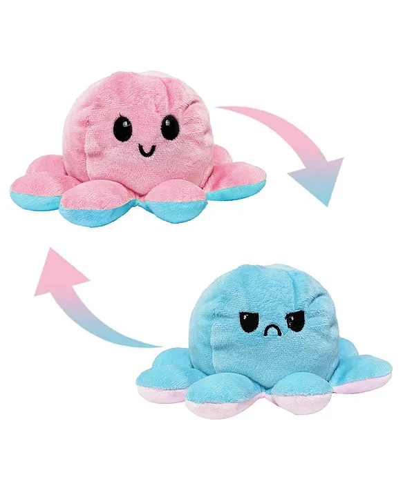 Reversible Octopus Plush Toy Height 22 cm